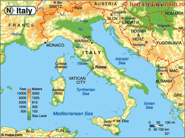 Image result for harta italiei