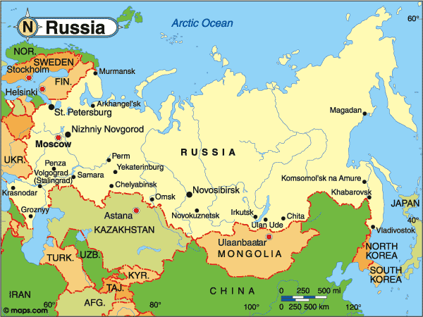 Harta Rusia